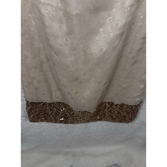 Monsoon Beaded Embellished Party Dress Champagne Sparkle Cocktail - Picture 3 of 12